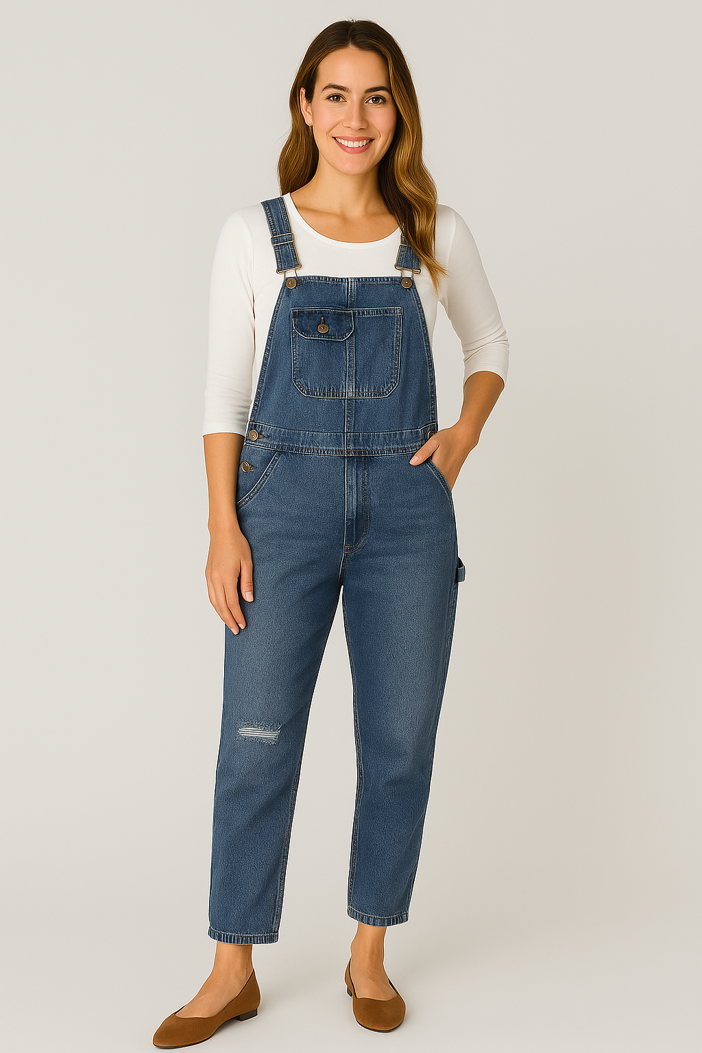Women Relaxed Fit Utility Overalls | Romilly