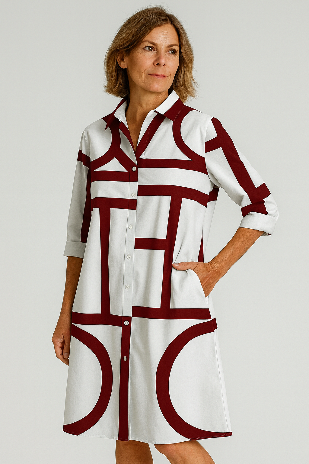Women Geometric Print Dress | Gemma