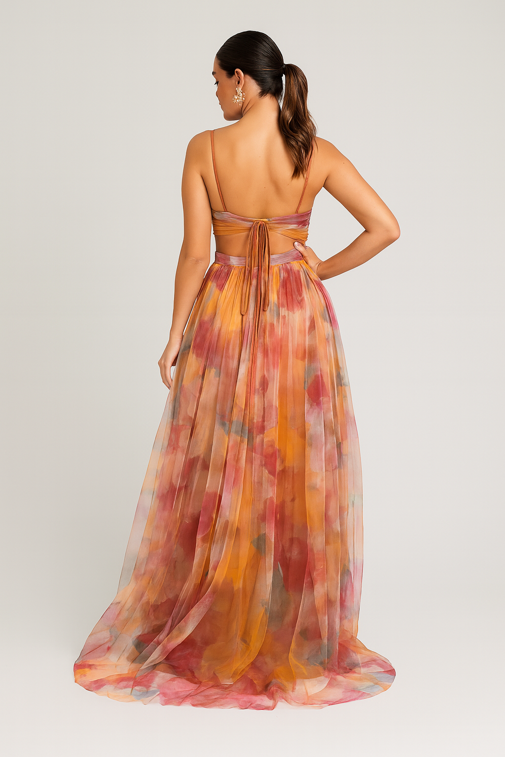 Women Maxi Dress Floral Print Polyester | Gisele
