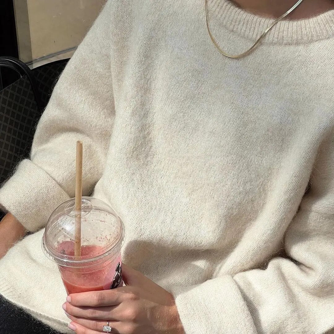 Women Oversized Soft Knit Pullover | Anicia