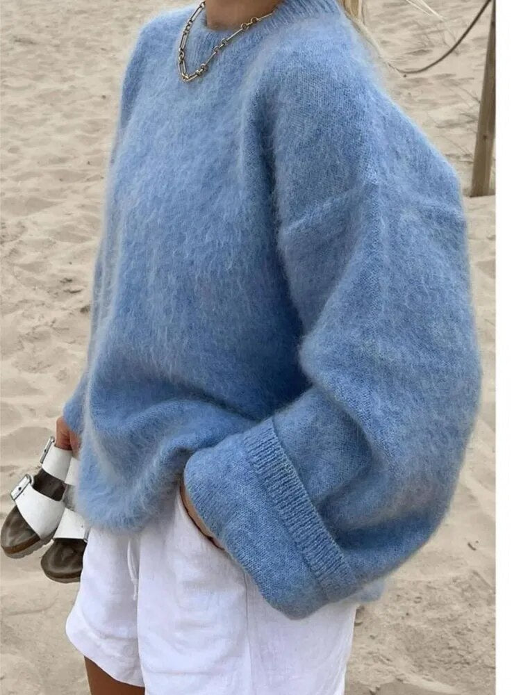 Women Oversized Soft Knit Pullover | Anicia