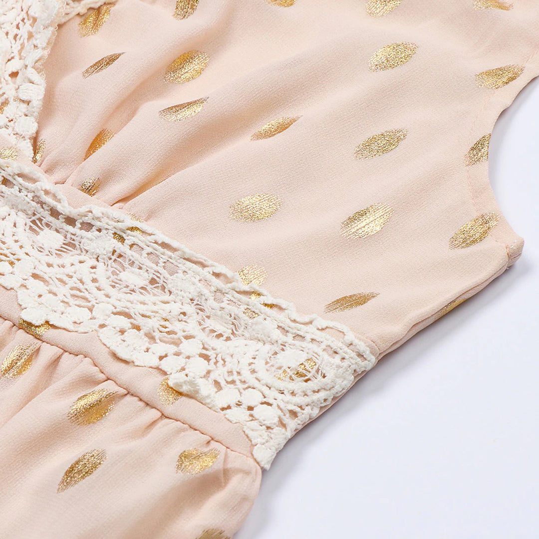 Women Boho Lace Maxi Dress | Sylvia