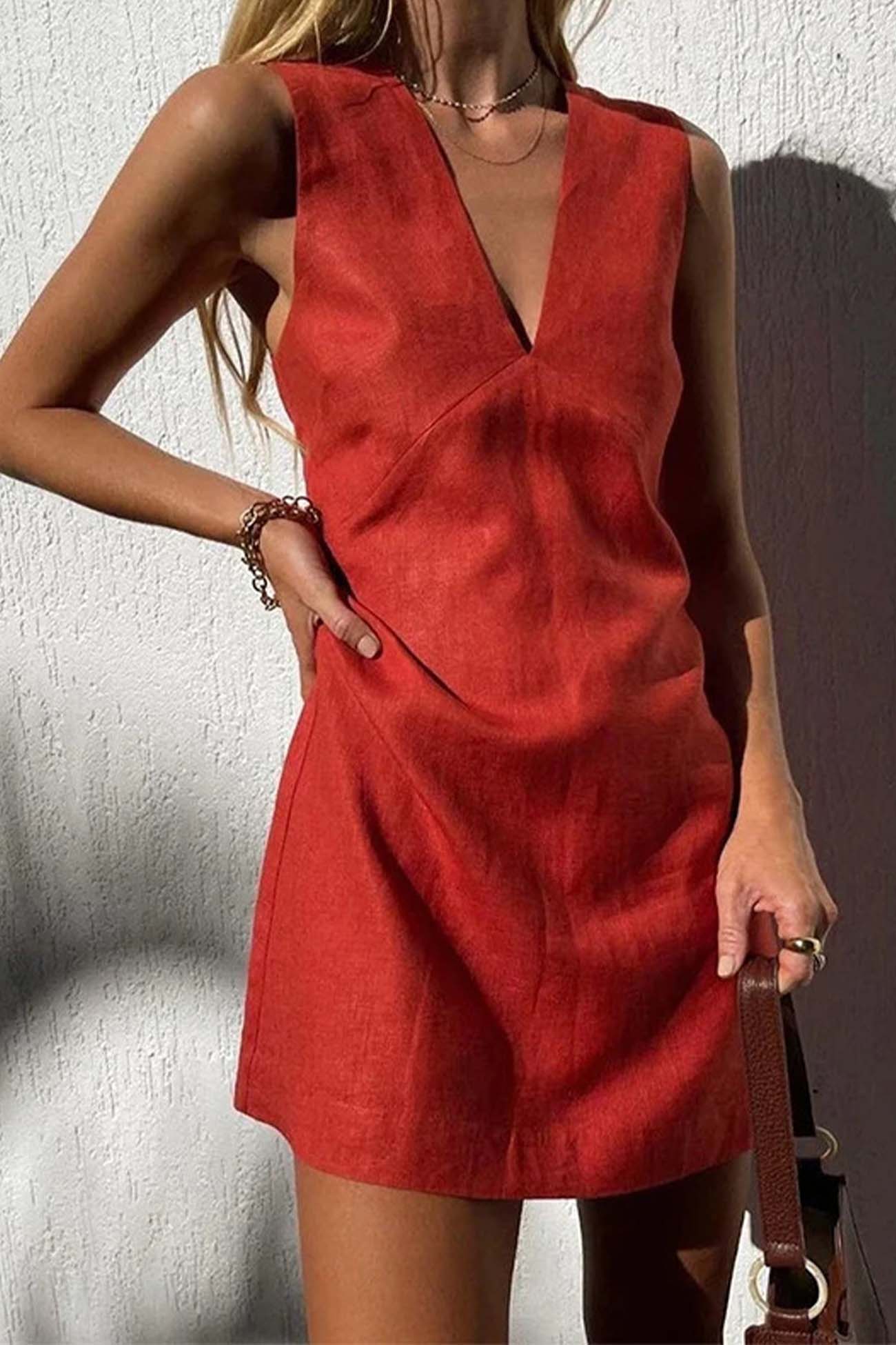 Women V-Neck Mini Dress | Nelly