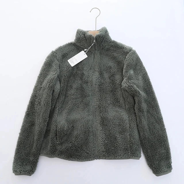 Women Plush Zip-Up Fleece Jacket | Xyla