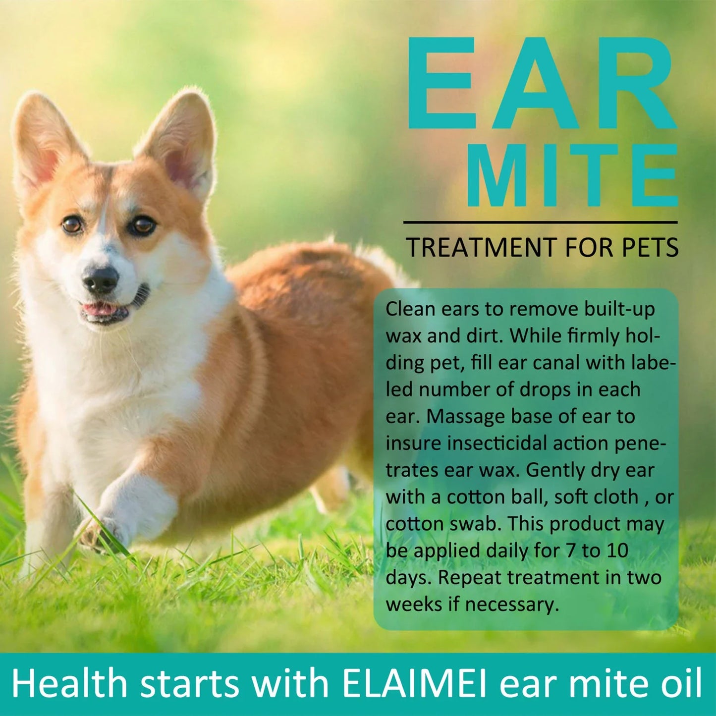 Pet Ear Cleaner Natural Treatment for Dogs and Cats | WagMites-4