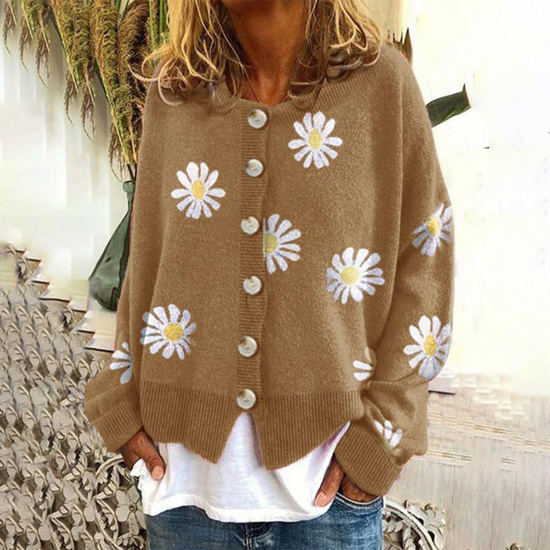 Women Daisy Knit Cardigan | Clara