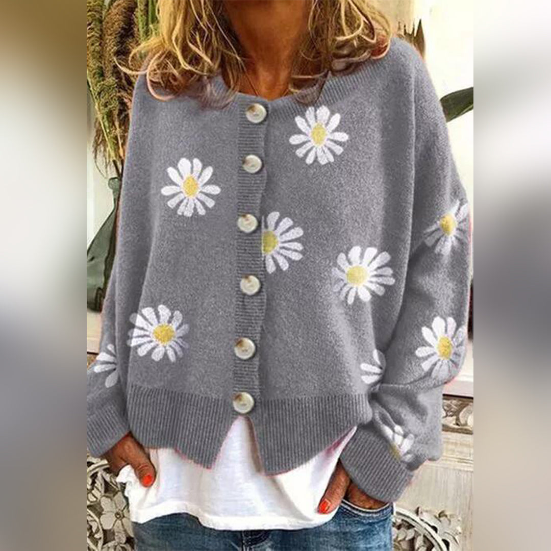 Women Daisy Knit Cardigan | Clara