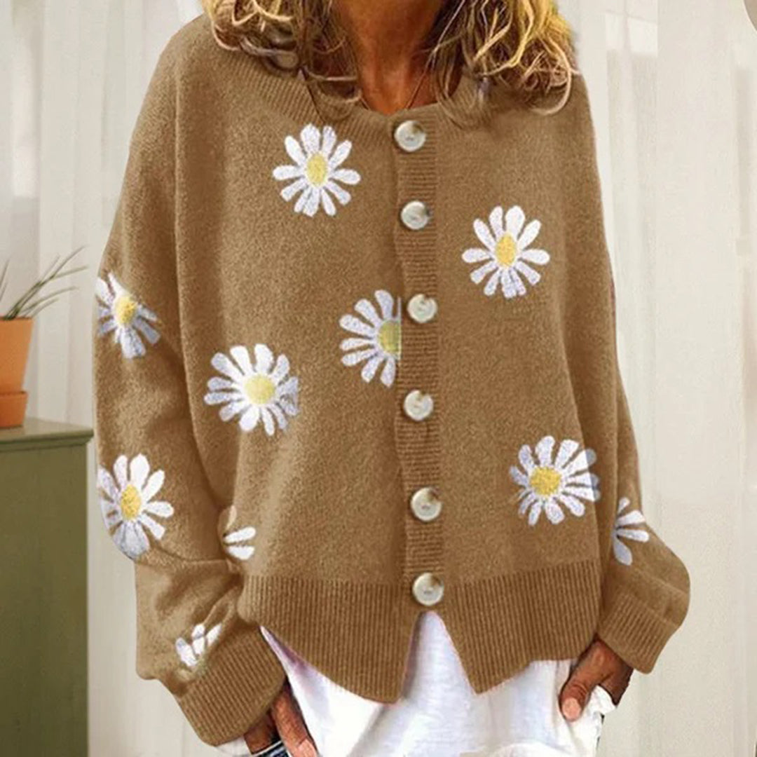 Women Daisy Knit Cardigan | Clara