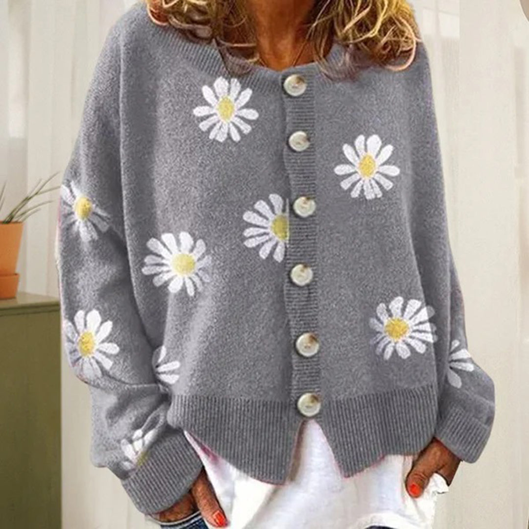 Women Daisy Knit Cardigan | Clara