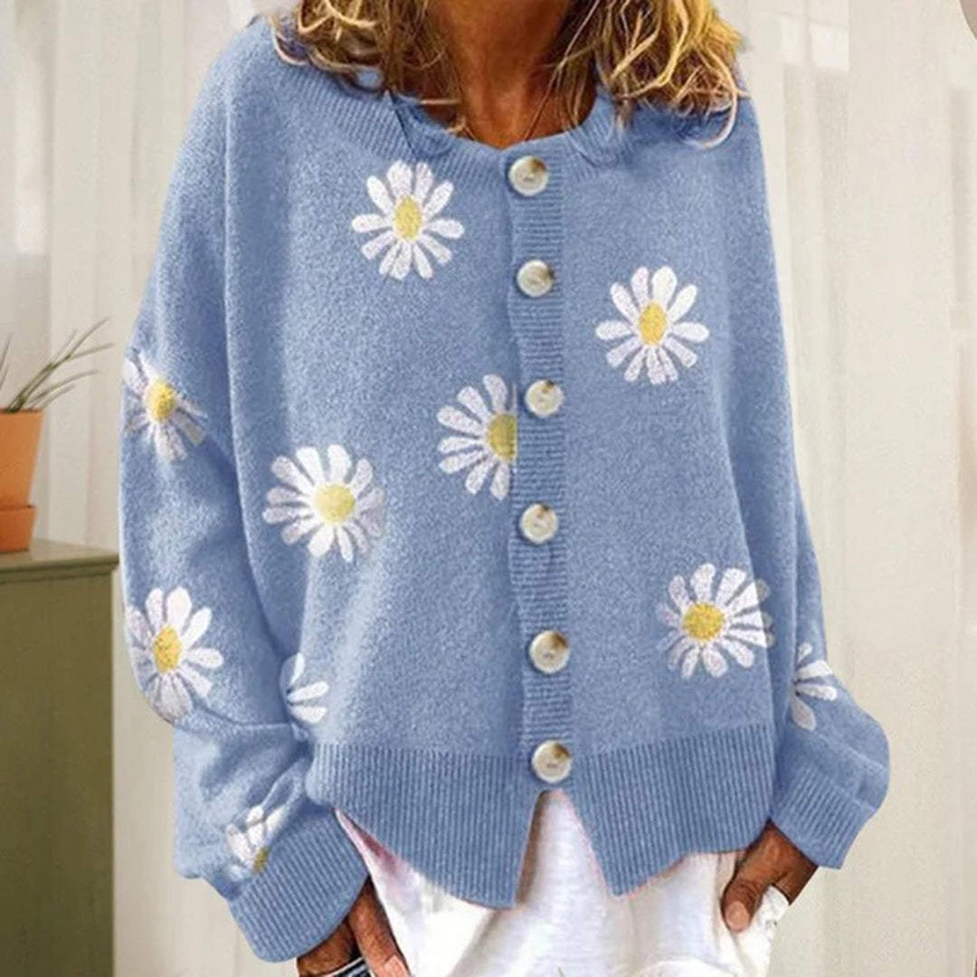 Women Daisy Knit Cardigan | Clara