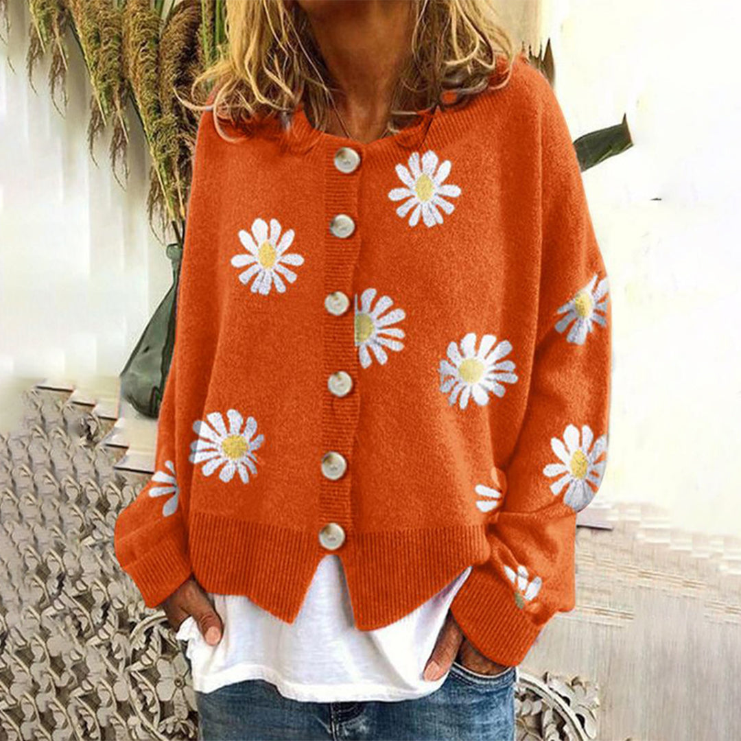 Women Daisy Knit Cardigan | Clara