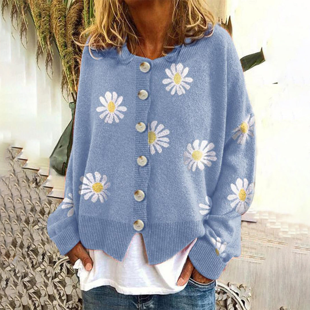 Women Daisy Knit Cardigan | Clara