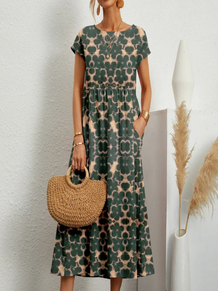 Women's elegant long floral dress for summer | Ozelle