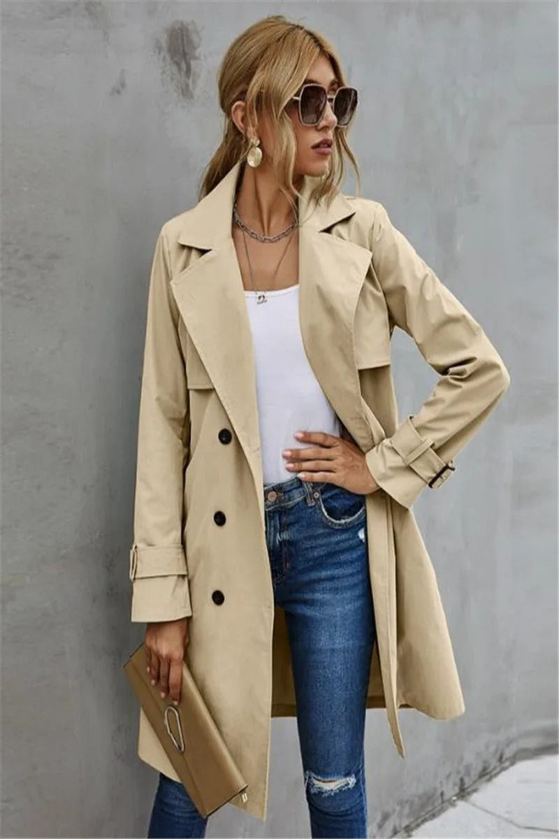 Women Timeless Double-Breasted Trench Coat | Selma