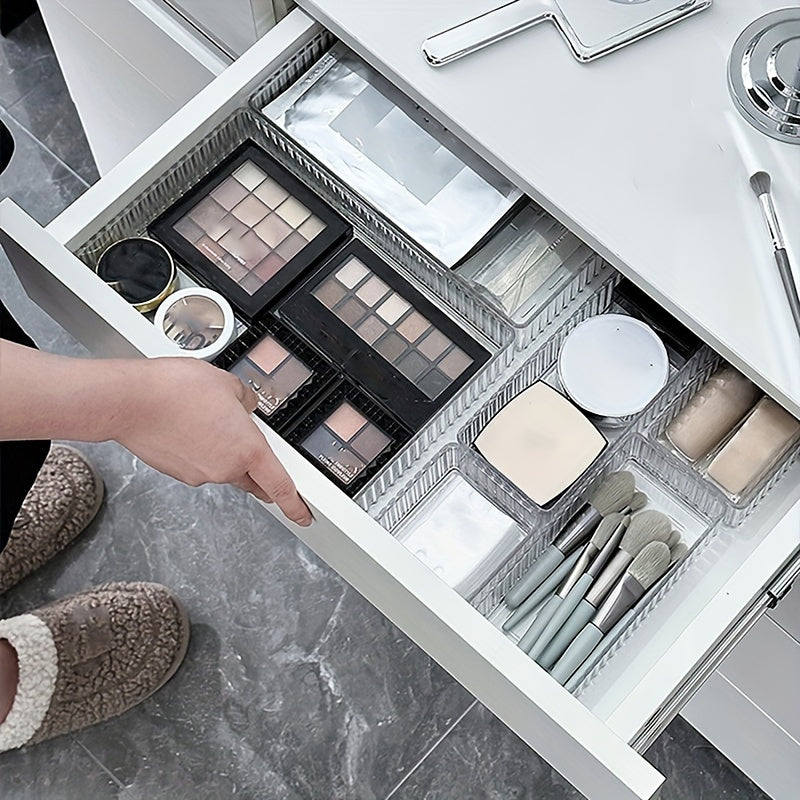 Elegant Acrylic Makeup Organizer with Multiple Drawers – Transparent Vanity Organizer for Cosmetics and Accessories 2