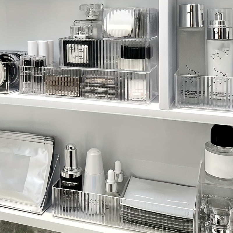 Elegant Acrylic Makeup Organizer with Multiple Drawers – Transparent Vanity Organizer for Cosmetics and Accessories 3
