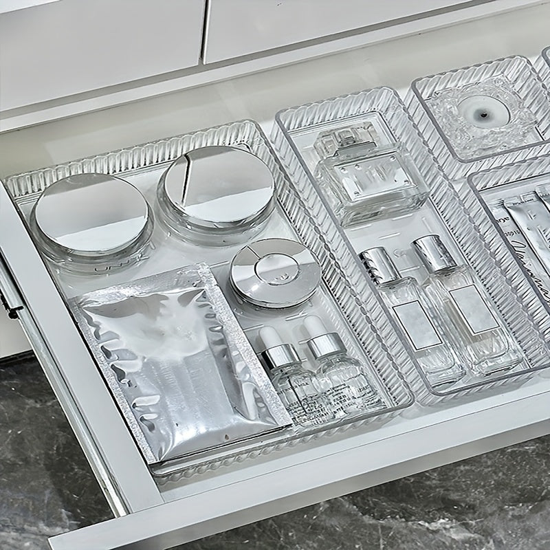 Elegant Acrylic Makeup Organizer with Multiple Drawers – Transparent Vanity Organizer for Cosmetics and Accessories 4