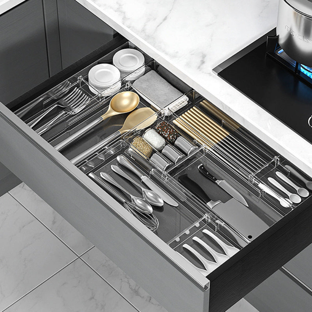 Expandable Drawer Organizer for Kitchen and Office – Adjustable Storage Dividers for Cutlery and Essentials 1