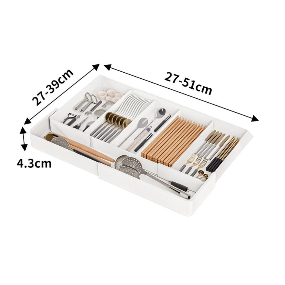 Expandable Drawer Organizer for Kitchen and Office – Adjustable Storage Dividers for Cutlery and Essentials 5