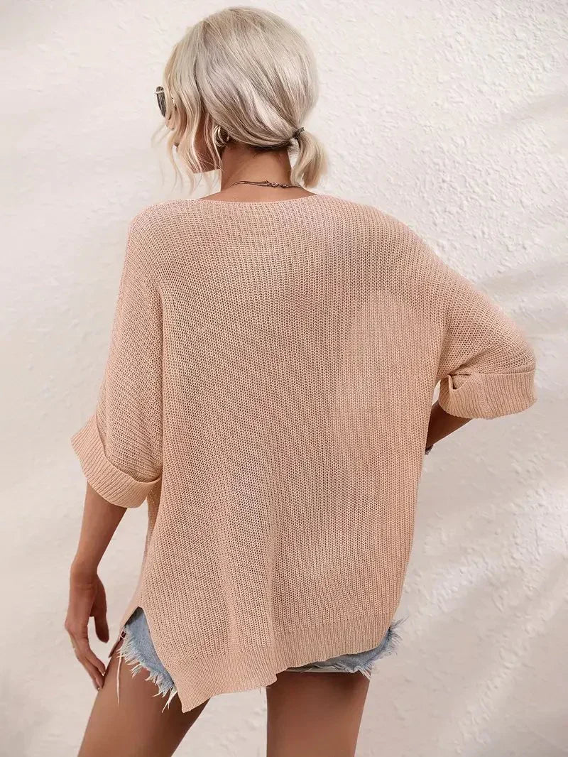 Women Batwing Sleeve Blouse with Loose Fit | Anisah