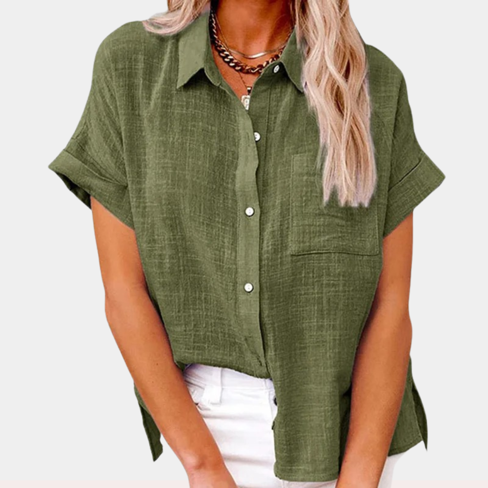 Women Stylish Button-Up Shirt | Elodie