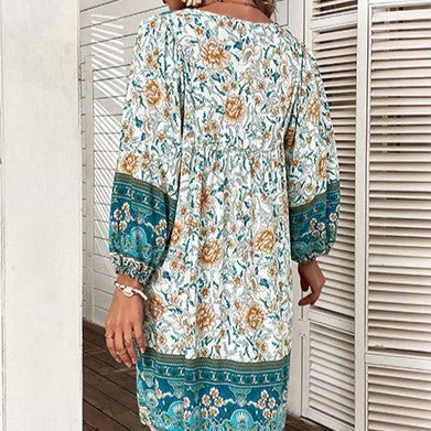 Women Boho Floral Print Dress | Maude