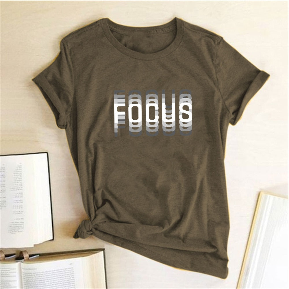 Women Focus Graphic Print T-Shirts | Leanne