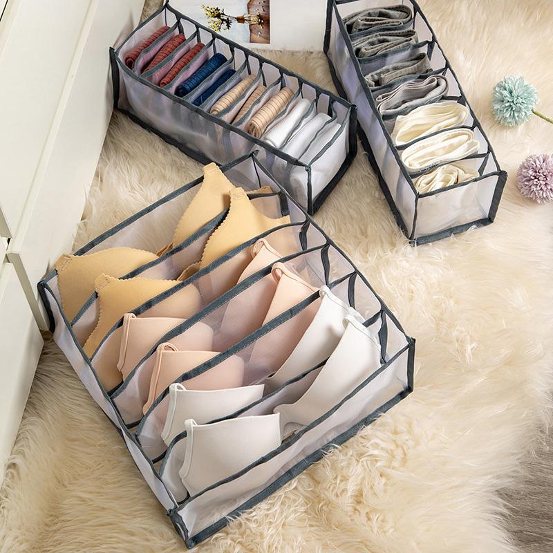 Foldable Underwear Organizer with Multiple Compartments – Space-Saving Storage Solution for Lingerie and Accessories 1