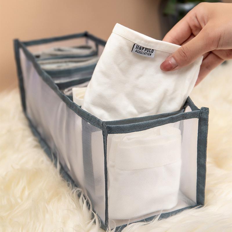 Foldable Underwear Organizer with Multiple Compartments – Space-Saving Storage Solution for Lingerie and Accessories 3