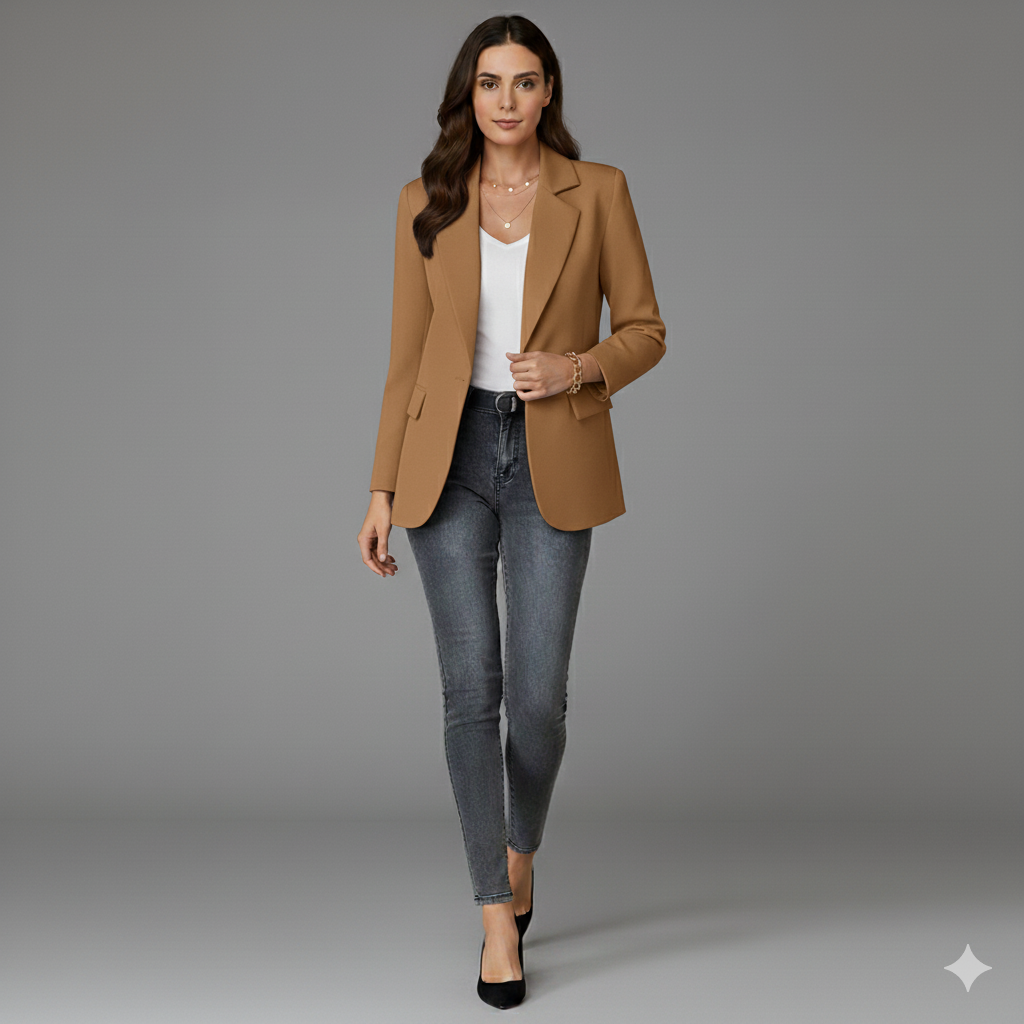 Women Tailored Single-Button Blazer | Elspeth
