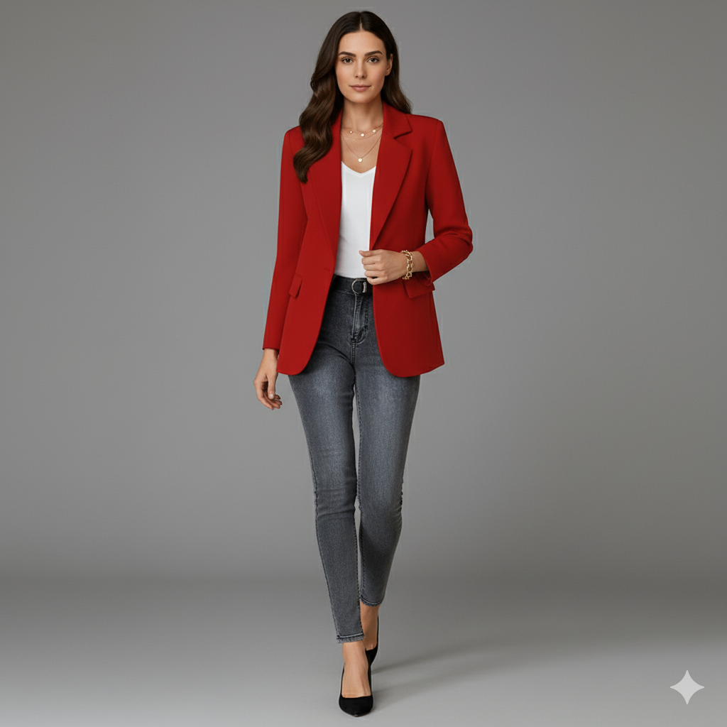 Women Tailored Single-Button Blazer | Elspeth