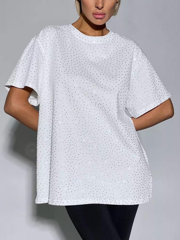 Variant image for Women Oversized T-Shirt Vintage Washed Cotton | Diamond Luxe-37