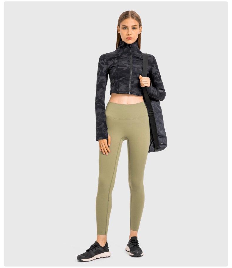 Variant image for Women Long Sleeve Crop Top Black Nylon Spandex | Fitness Enthusiast-16