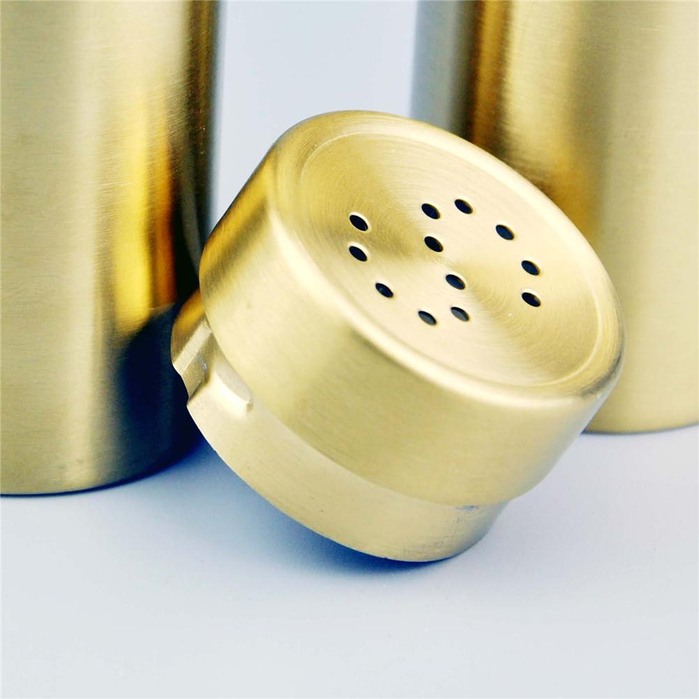 Gold Stainless Steel Salt and Pepper Shakers – Modern Table Set