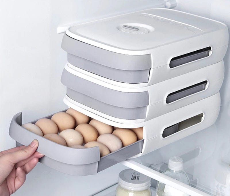 Stackable Egg Storage Drawer with Ventilation