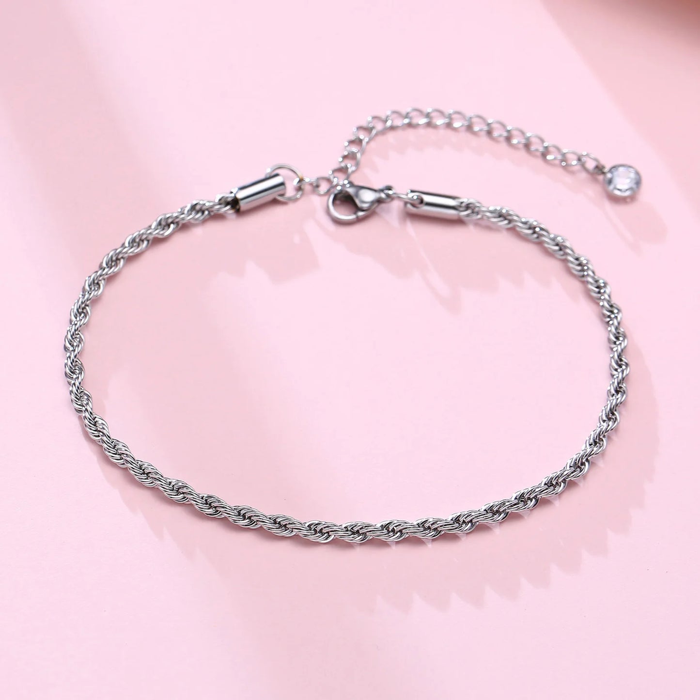 Unisex Figaro Chain Anklet Adjustable Stainless Steel | Elegant Design-4