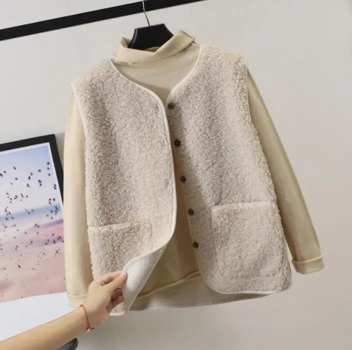 Women Reversible Fleece Vest | Dione