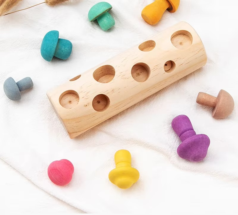 Baby Matching Blocks Toy Colorful Wooden | Learning Fun-4