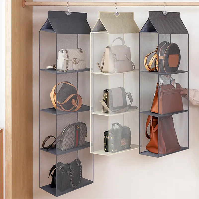 Bag Holder for Plastic Bags Beige Fabric | Mary 2
