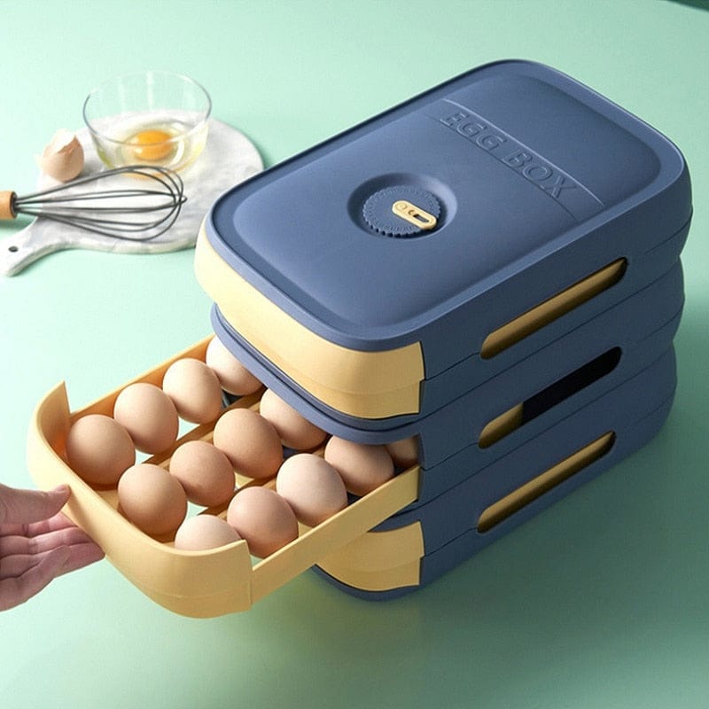 Stackable Egg Storage Drawer with Ventilation