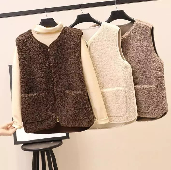 Women Reversible Fleece Vest | Dione