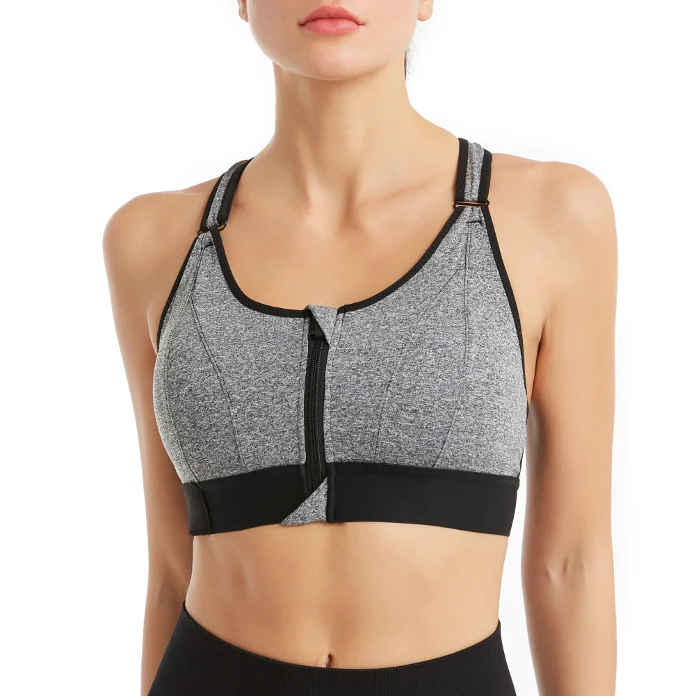 Variant image for Women High Impact Sports Bra Black Polyester | Audrey-17