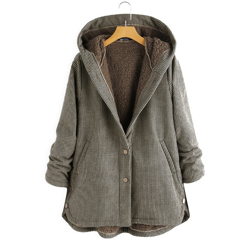 Women Hooded Fleece-Lined Coat | Jessamine