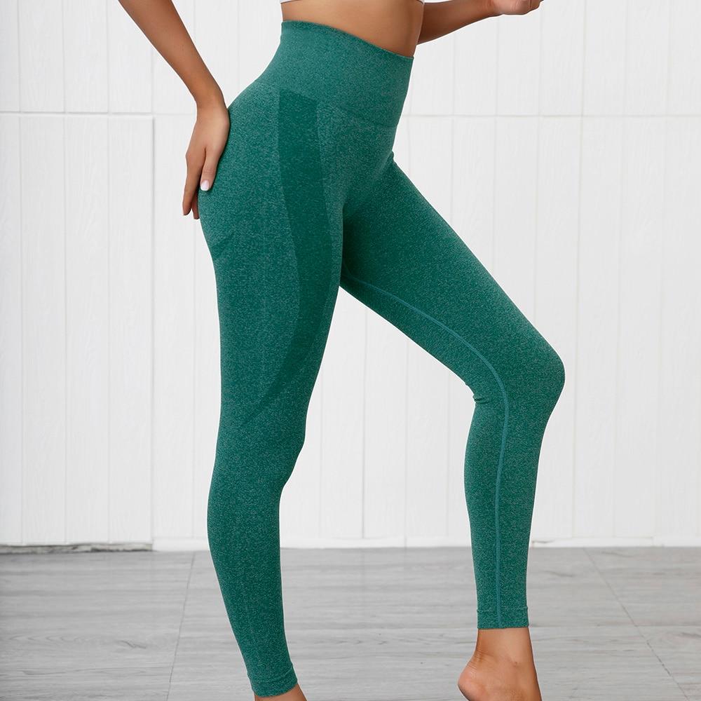 Variant image for Women Gym Leggings Black Spandex Polyester | Hera-21