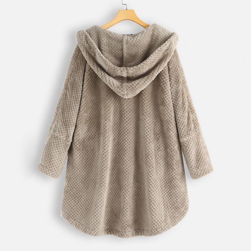 Women Cozy Hooded Button-Up Cardigan | Evelyn