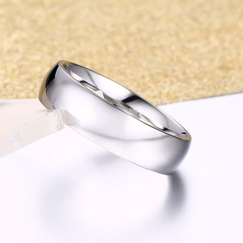 Unisex Classic Gold Band Engagement Ring | Elowen