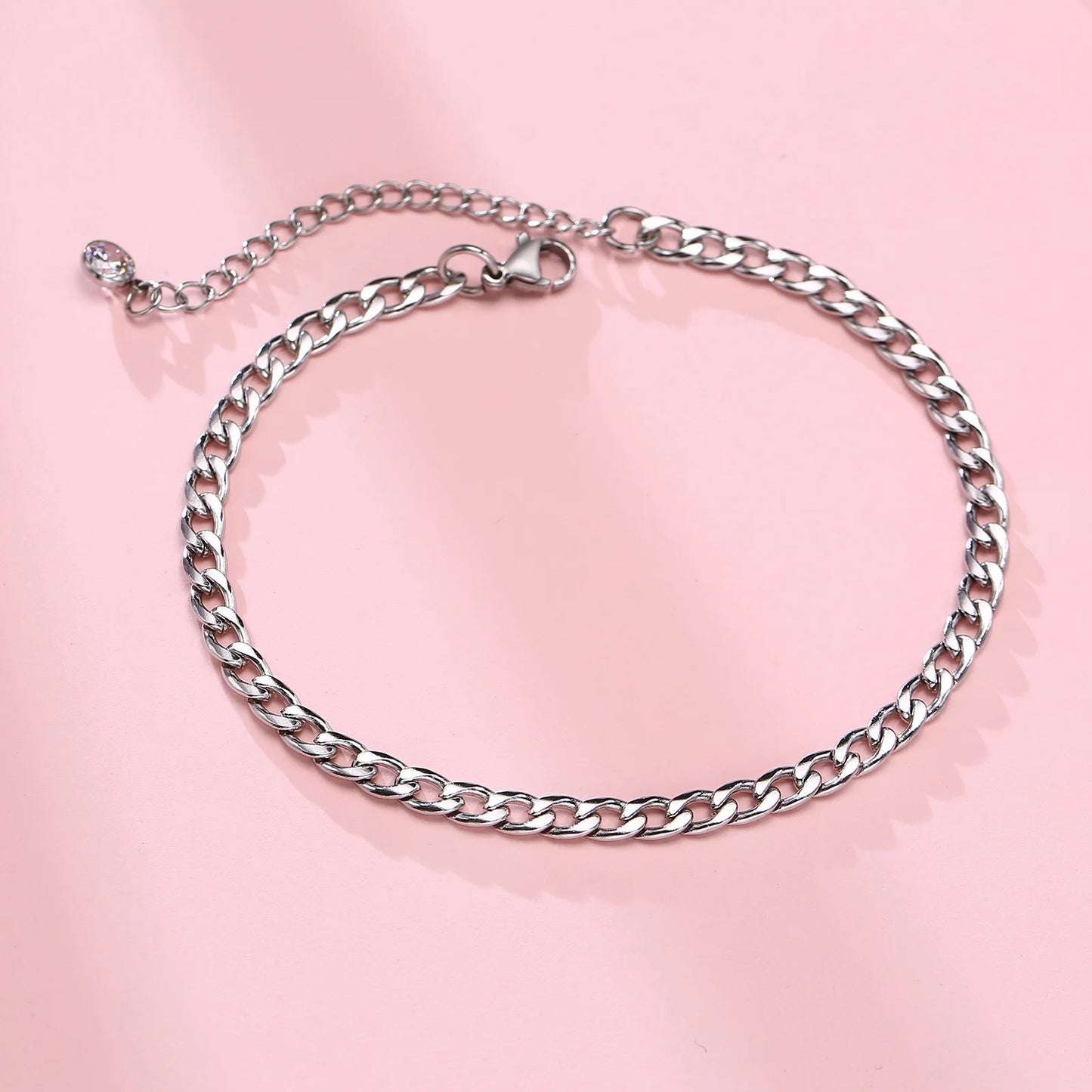 Unisex Figaro Chain Anklet Adjustable Stainless Steel | Elegant Design-2