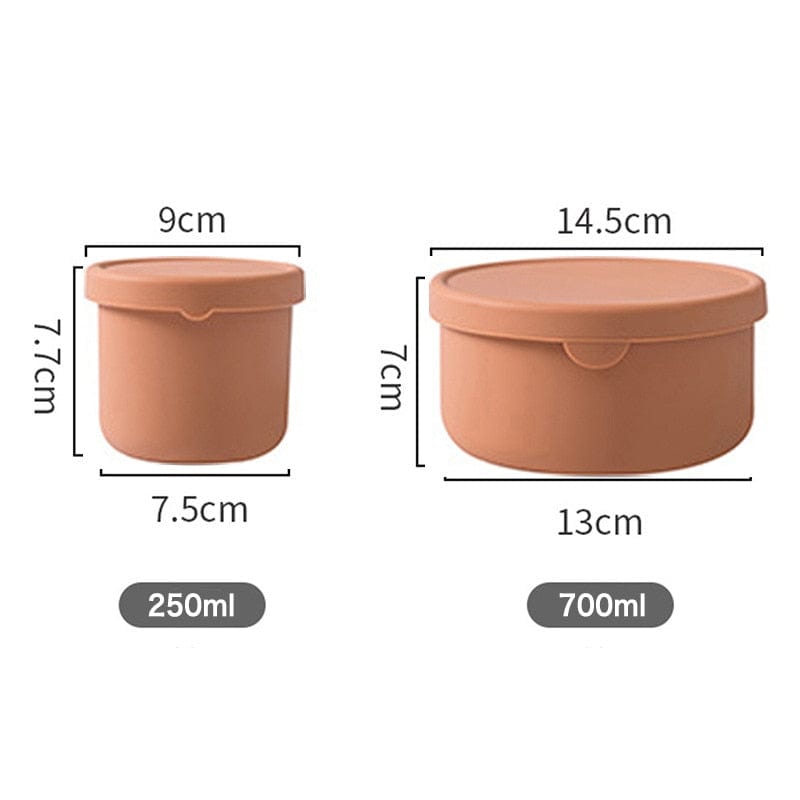 Silicone Food Storage Containers – Stackable, BPA-Free