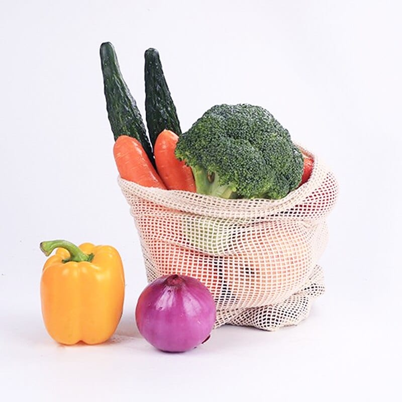 Reusable Cotton Mesh Grocery Bag