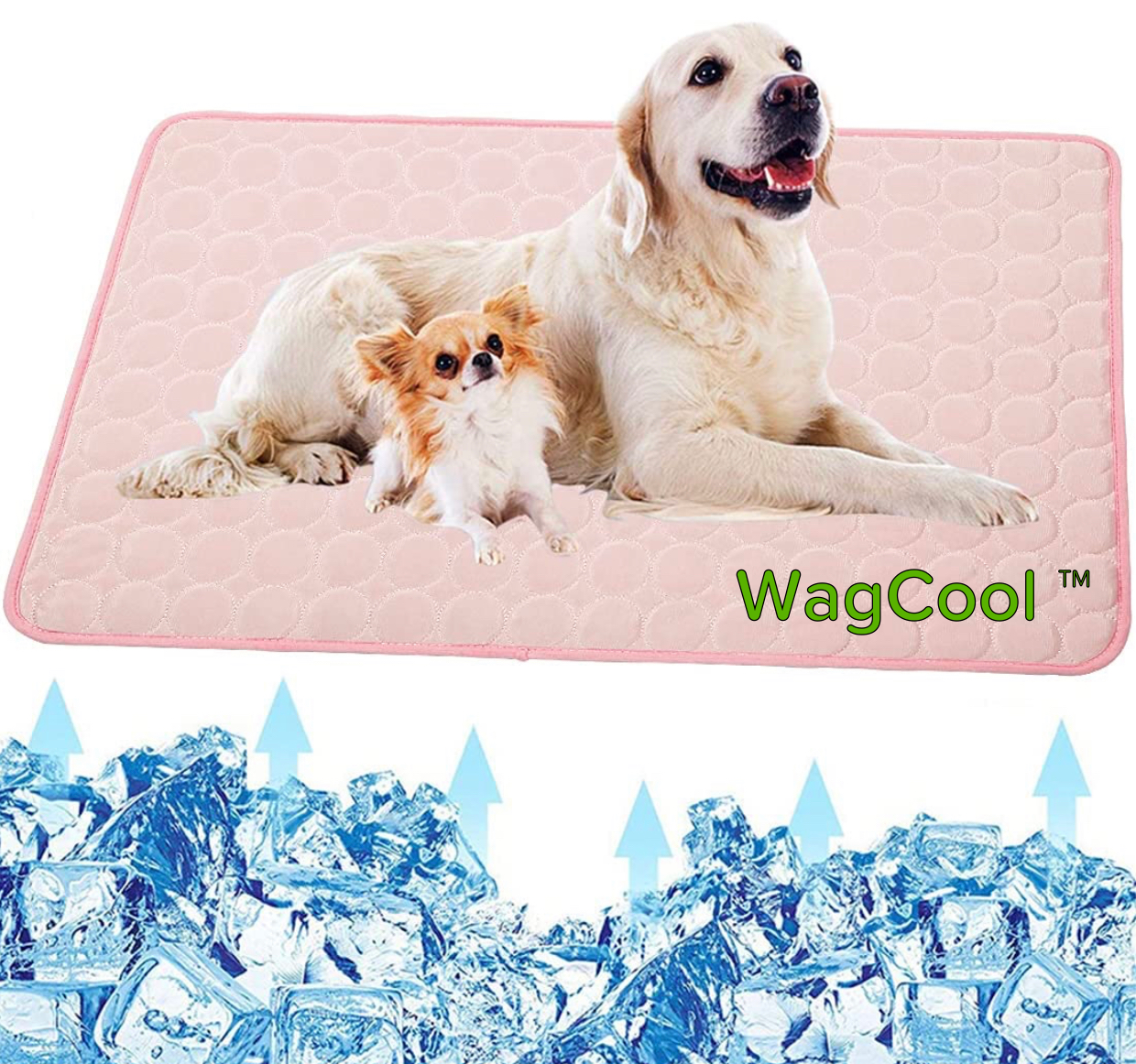 Pet Cooling Mat Blue Ice Silk | CoolPaws-5